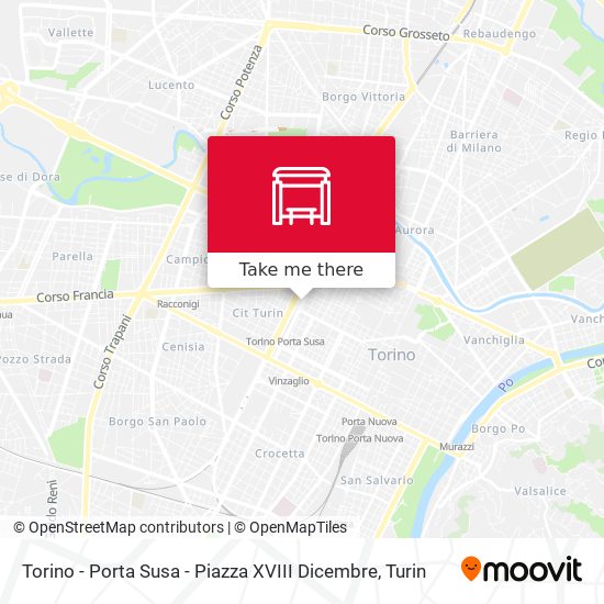 Torino - Porta Susa - Piazza XVIII Dicembre map