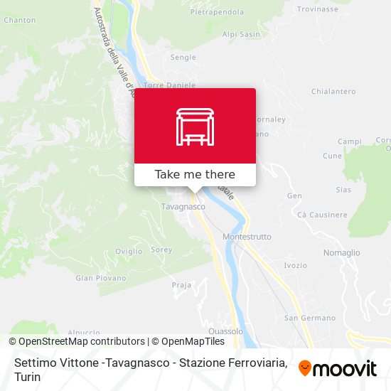 Settimo Vittone -Tavagnasco - Stazione Ferroviaria map