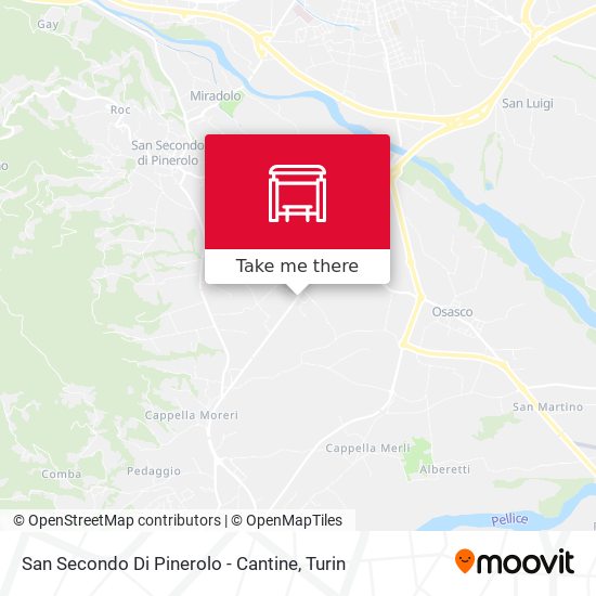 San Secondo Di Pinerolo - Cantine map