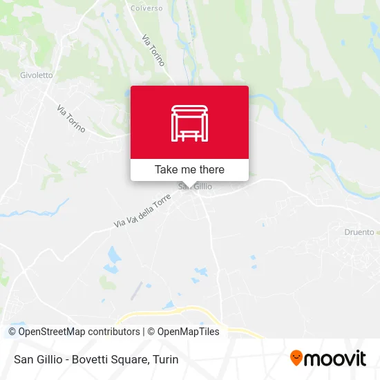 San Gillio - Bovetti Square map