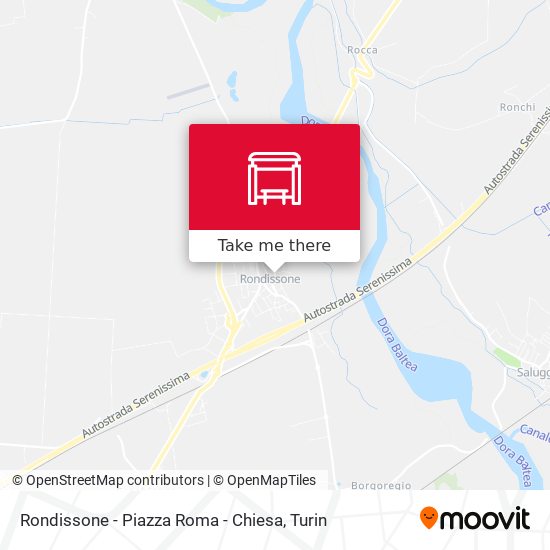 Rondissone - Piazza Roma - Chiesa map
