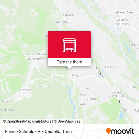 Fiano - Schools - Via Castello map
