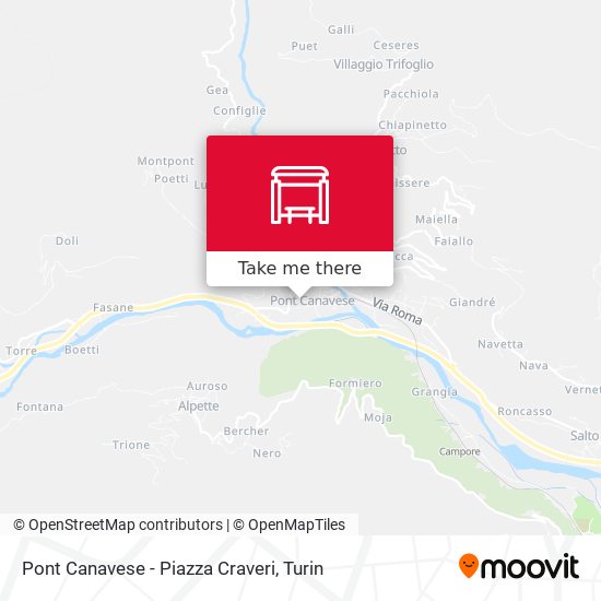 Pont Canavese - Piazza Craveri map
