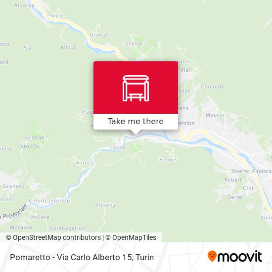 Pomaretto - Via Carlo Alberto  15 map