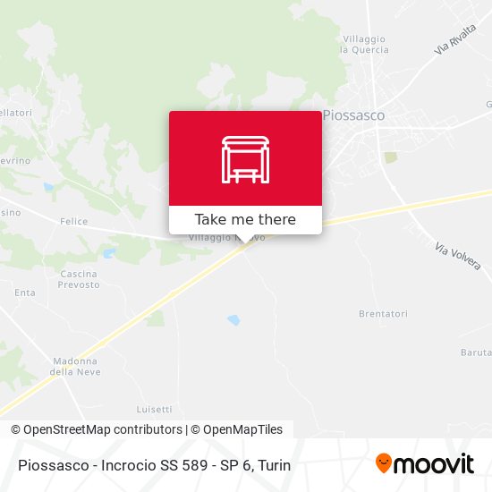 Piossasco - Incrocio SS 589 - SP 6 map