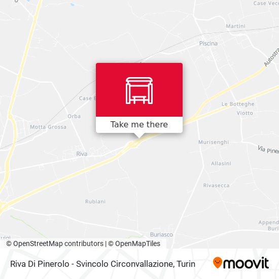 Riva Di Pinerolo - Svincolo Circonvallazione map