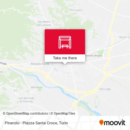 Pinerolo - Piazza Santa Croce map