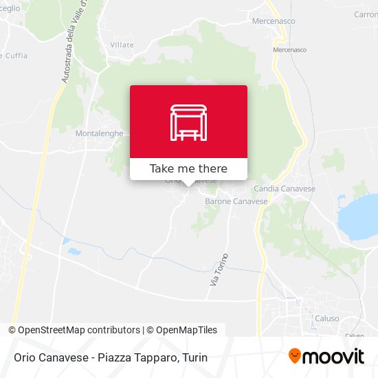 Orio Canavese - Piazza Tapparo map