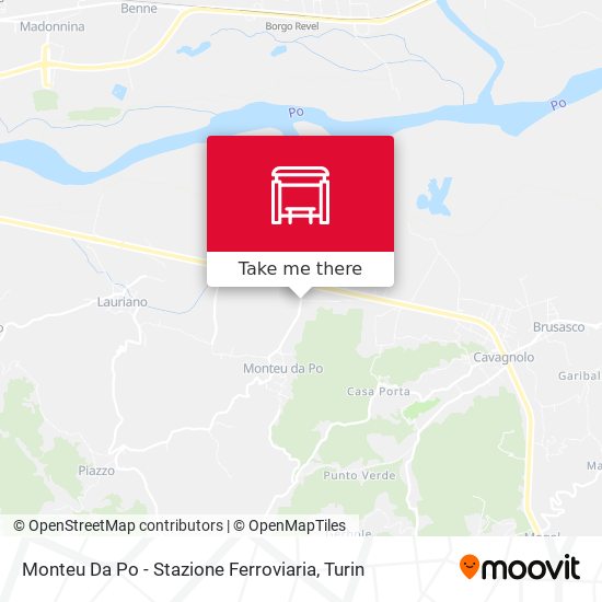 Monteu Da Po - Stazione Ferroviaria map