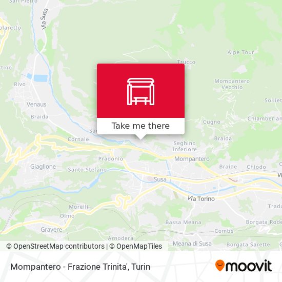 Mompantero - Frazione Trinita' map