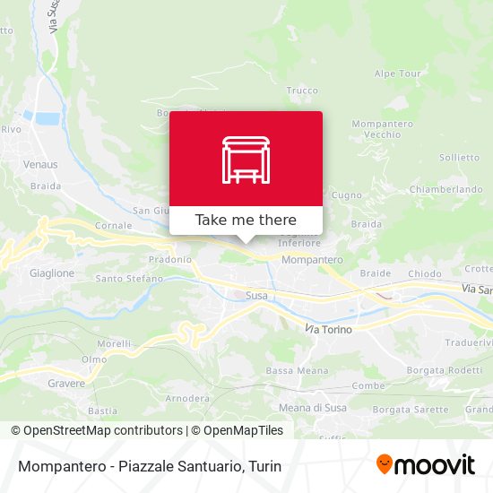 Mompantero - Piazzale Santuario map