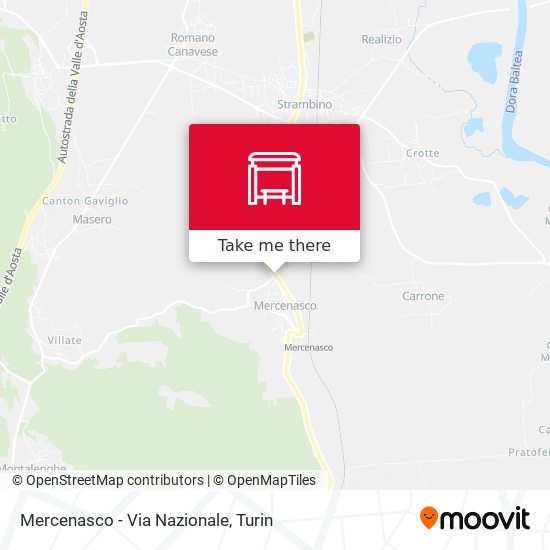 Mercenasco - Via Nazionale map