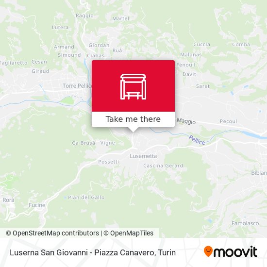 Luserna San Giovanni - Piazza Canavero map