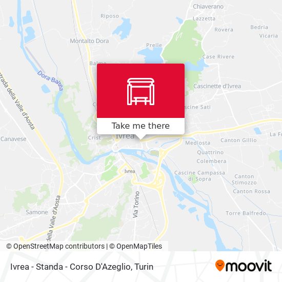 Ivrea - Standa - Corso D'Azeglio map