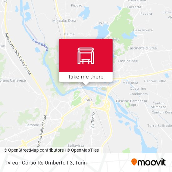 Ivrea - Corso Re Umberto I  3 map