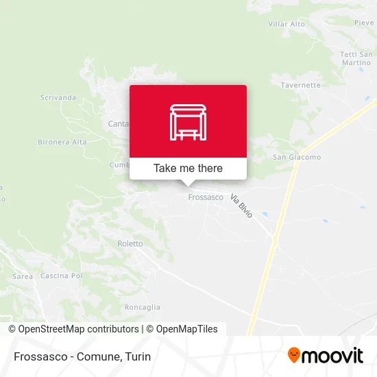 Frossasco - Town Hall map