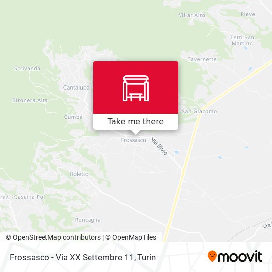 Frossasco - Via XX Settembre  11 map