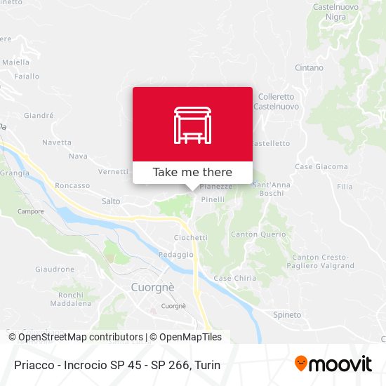 Priacco - Incrocio SP 45 - SP 266 map