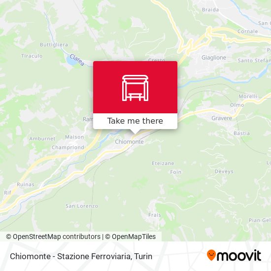 Chiomonte - Stazione Ferroviaria map