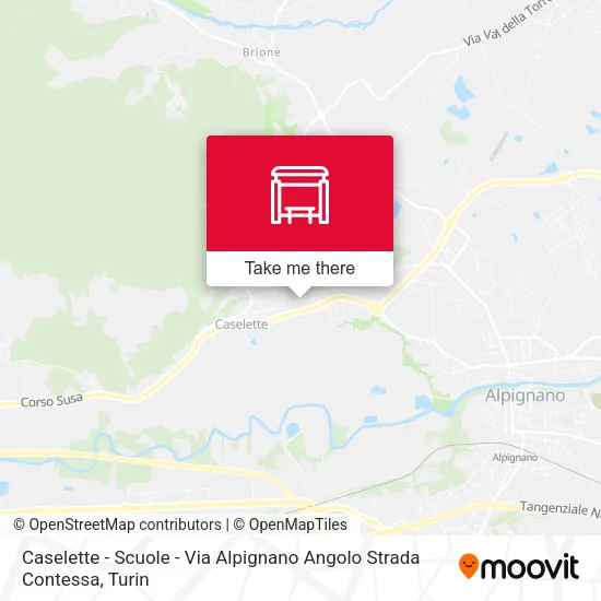 Caselette - Scuole - Via Alpignano Angolo Strada Contessa map