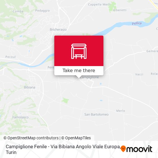 Campiglione Fenile - Via Bibiana Angolo Viale Europa map