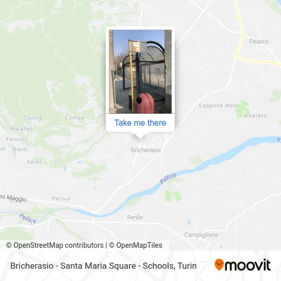 Bricherasio - Santa Maria Square - Schools map