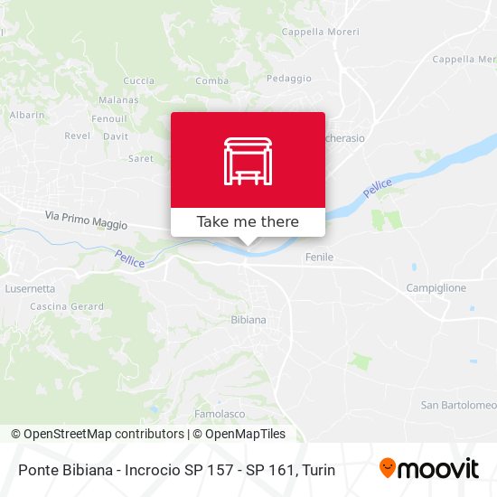 Ponte Bibiana - Incrocio SP 157 - SP 161 map