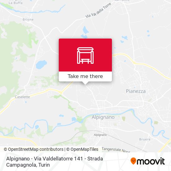 Alpignano - Via Valdellatorre  141 - Strada Campagnola map