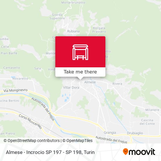Almese - Incrocio SP 197 - SP 198 map