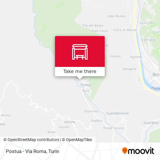 Postua - Via Roma map