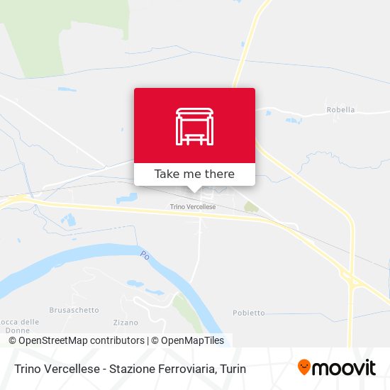 Trino Vercellese - Stazione Ferroviaria map