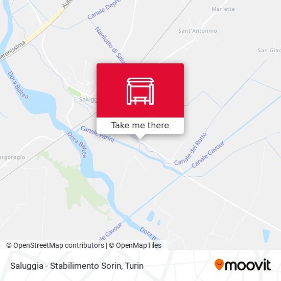 Saluggia - Stabilimento Sorin map
