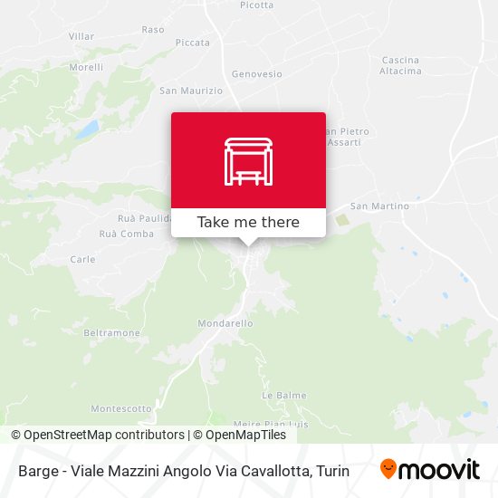 Barge - Viale Mazzini Angolo Via Cavallotta map