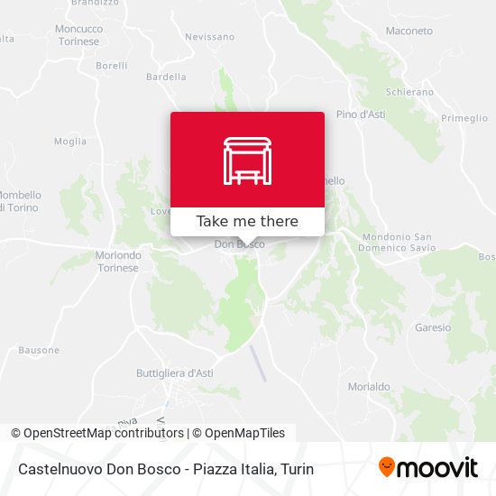 Castelnuovo Don Bosco - Piazza Italia map