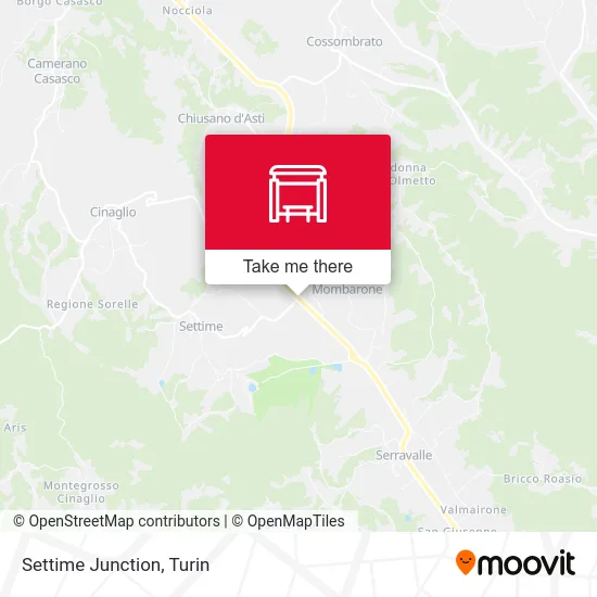 Settime Junction map