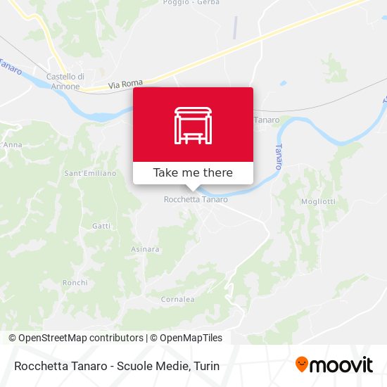 Rocchetta Tanaro - Scuole Medie map
