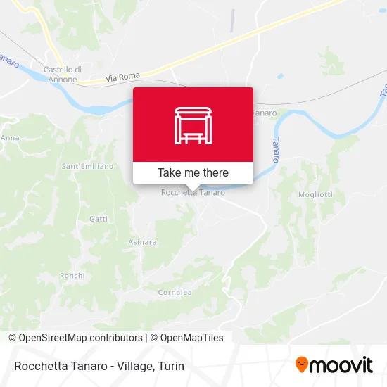 Rocchetta Tanaro - Village map