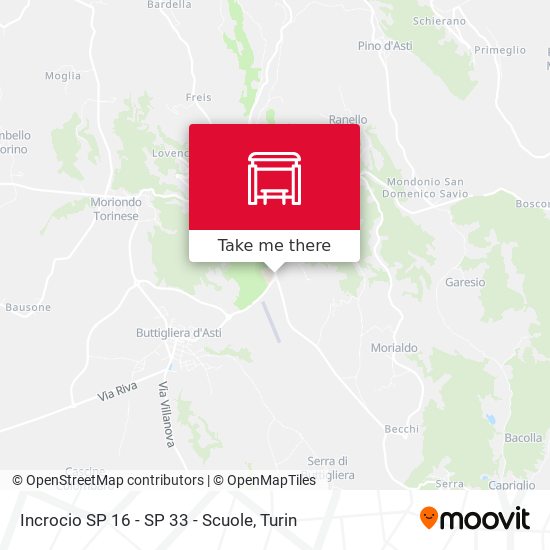Incrocio SP 16 - SP 33 - Scuole map