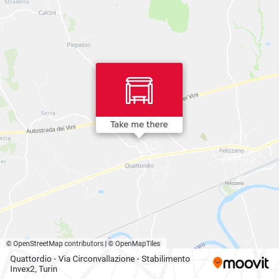 Quattordio - Via Circonvallazione - Stabilimento Invex2 map