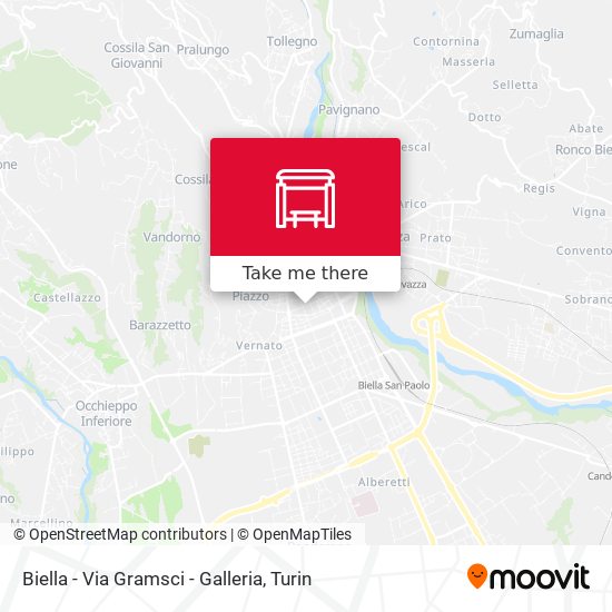Biella - Via Gramsci - Galleria map