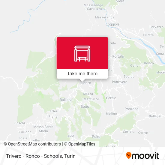 Trivero - Ronco - Schools map