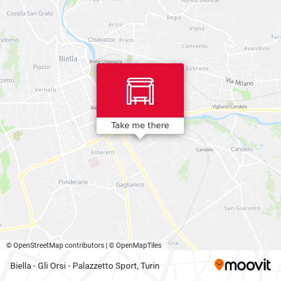 Biella - Gli Orsi - Palazzetto Sport map