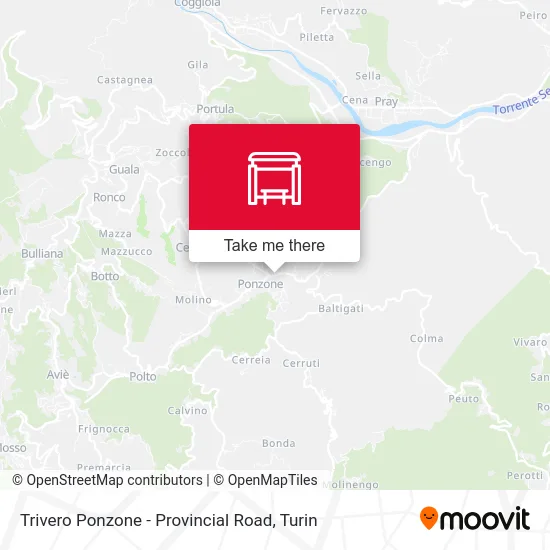 Trivero Ponzone - Provincial Road map