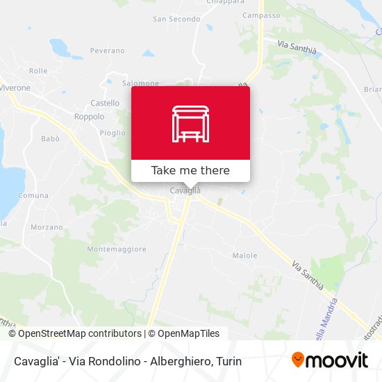 Cavaglia' - Via Rondolino - Alberghiero map