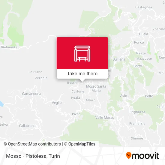 Mosso - Pistolesa map