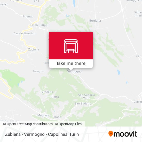 Zubiena - Vermogno - Capolinea map