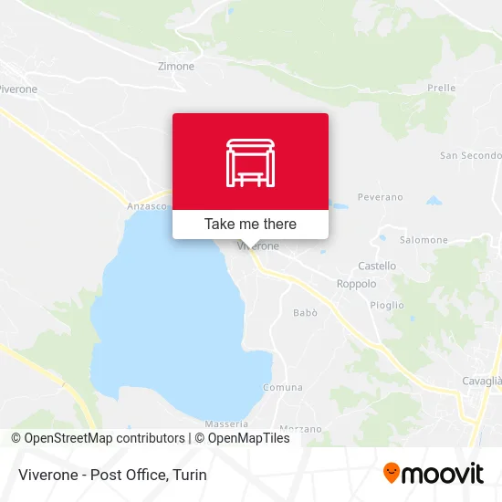 Viverone - Post Office map