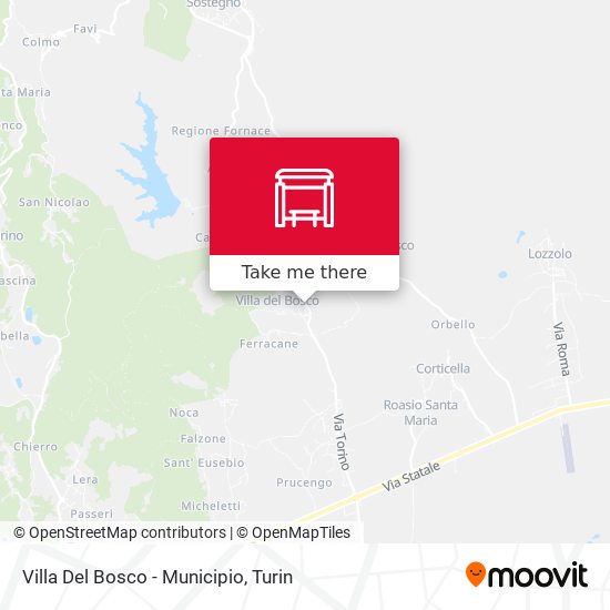 Villa Del Bosco - Municipio map