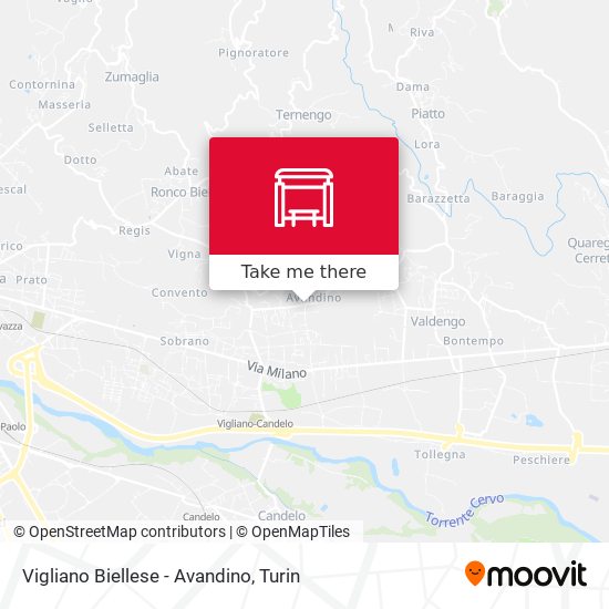 Vigliano Biellese - Avandino map