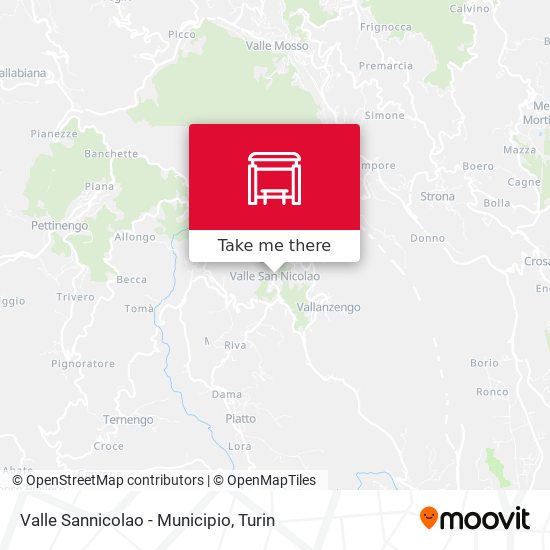 Valle Sannicolao - Municipio map